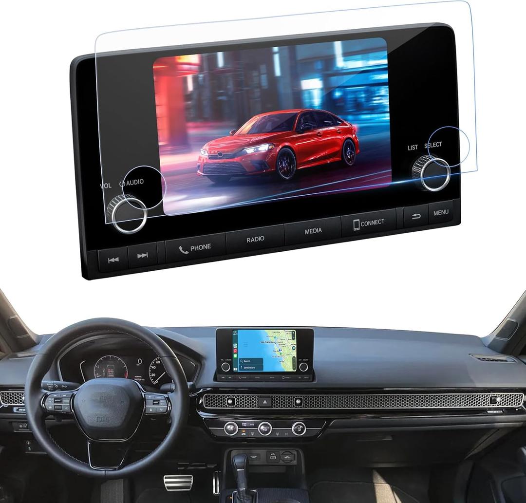 Car Screen Protector for 7 Inch 2023-2026 Honda Civic CRV HRV Pilot& Acura Integra GPS Navigation Tempered Glass Screen Protector Films for HR-V CR-V 2022-2024 2025 2026 Civic Accessories