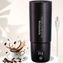 Travel Electric Kettle, Balabulala Portable Water Boiler with 6 Variable Presets,Small Electric Kettle with Keep Warm Temperature Controls & Boil Dry Protection, 17oz,Black