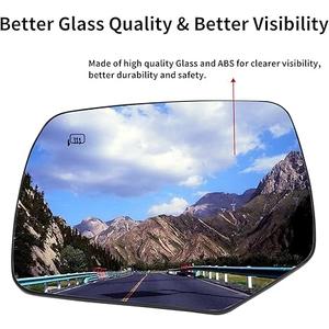 Driver Side Mirror Replacement for 2008-2012 Ford Escape, 2008-2011 Mazda Tribute, 2008-2011 Mercury Mariner - Mirror Glass, Left Side Rear View Mirror with Power Heated (8L8Z17K707G)