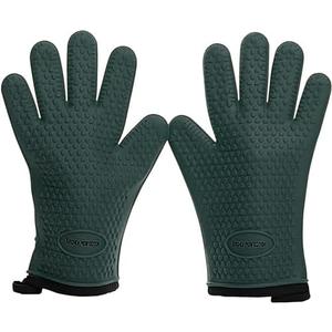 Kitchen perfection XL Silicone Smoker Oven Gloves-Extreme Heat Resistant BBQ Gloves-Handle Hot Food Right on Your Grill Fryer&Pit|Waterproof Grilling Cooking Baking Mitts|Superior Value Set+3 Bonuses