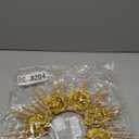 Halo Sun Spike Crown Headband Sunburst Rose Flower Crown Headpiece for Women Halloween Cosplay Party Accessories (Small, Gold)