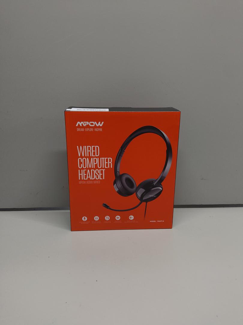 Mpow 071 3.5mm& USB Headset with Microphone, Black