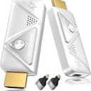 Wireless HDMI Transmitter and Receiver 328FT/100M, 2.4G+5G Plug & Play Wireless HDMI Extender Kit 4K Decode for Video and Audio to Monitor from Laptop