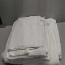 100% Cotton Bath Towel Set of 12-4 Bath Towels, 4 Hand Towels, 4 Wash Cloths, Sustainable, Soft, Highly Absorbent, Combed Cotton 12 Piece Set for Hotels, Spa, Bathroom, Dorm, White