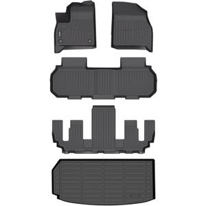 ANBINGO7 Seat Floor Mats Fit for Buick Enclave 2025 /GMC Acadia 2024-2025 /Chevy Traverse 2024-2025 All Weather Mat for Buick Enclave TPE Car Matt for Enclave Rubber Carpet for Enclave