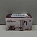 Milk Frother and Steamer, Large Capacity & Detachable Electric Milk Frother, Automatic Warm and Cold Foam Maker, Hot Chocolate Maker, Stainless Steel Jug, 30.44Oz./900ML (Silver)