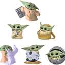 Baby Yoda Gifts,Baby Yoda Action Figure 2.2-Inch,Baby Yoda Doll,Baby Yoda Toys for Kid, Souvenir Desk Decoration for Adult(6 Pack)