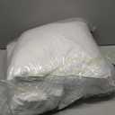 zibroges Goose Feather Pillows Queen Size Pack of 2 - Hotel Down Bed Pillow for Sleeping, Soft 600 Thread Count Cotton Cover, Fluffy Support Surround Fill Polyester for Side, Stomach, Back Sleepers