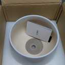 LE TAUCI Ceramic Planter, 10 Inch Plant Pot with Drainage Hole & Saucer  Durable Indoor Planter for Modern Home Decor, White