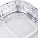 (25 Pack) 1/4 Size Cookie Sheet Baking Cake Pans l 12.8” x 8.9” Disposable Aluminum Foil Trays l Premium Heavy Duty Nonstick Baking Sheets Reusable