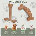 Dog Chew Toys for Aggressive Chewers 2 Pack Tough Dog Bone Toy for Small Medium Large Breed to Keep Them Busy (Medium/Large-Under 60LBS, Bacon Flavored)