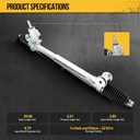 KAC Power Steering Rack and Pinion Replacement for Trailblazer 2002 4.2L/03-09 All Models, Envoy 02-09, Trailblazer EXT 03-06, Envoy XL 02-06, Rainier 04-07, Envoy XUV 04-05 Replace 22-1014
