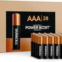 Duracell Coppertop AAA Alkaline Batteries with POWER BOOST Ingredients, 28 Count (Pack of 1), Long-Lasting Alkaline in Re-closable Pack for Quick Access and Organized Storage