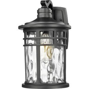 Darkaway Large Outdoor Porch Lights Wall Mount, 15inch Outside Light Fixtures Sconces Wall Lighting with Water Ripple Glass Waterproof Exterior Lights for Patio Yard House Hallway Doorway Garage