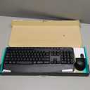 Logitech MK345 Wireless Keyboard and Mouse Combo with Palm Rest, 2.4 GHz USB Receiver, Compatible with PC, Laptop, Black