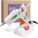 Mini hot glue gun Kit with 30 Glue Sticks, Hot Melt, High Temp for School Crafts DIY Arts and Quick Home Repairs (Orange Glue Gun)