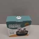 Dog Bowl, Stainless Steel Dog Food and Water Bowl with Non Slip Quiet Bottom, Easy to Clean, Dishwasher Safe, 40oz, Black