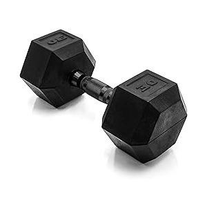 CAP Barbell Coated Hex Dumbbell Weight - Single 30LB