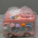 Baby Gift for 1-2 Year Old Girl, 10-in-1 Montessori Toys Bus for Baby 6-12-18 Months+, Educational Musical Sensory Learning Toddler Toys Age 1-2, First Christmas and Birthday Gifts Pink