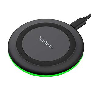 Yootech Wireless Charger,10W Max Wireless Charging Pad Compatible with iPhone 17/17 Pro/17 Pro Max/Air/16/15/14/13/SE 2022/12/11,Samsung Galaxy S25/S24/S23,for AirPods Pro 3(No AC Adapter)