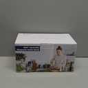 Dmore magnetic knife block without knives, 360 rotatable magnet knife holder stand made of fine acacia wood, Extra Large capacity knife storage for knives and utensils for kitchen counter top (Wide: 4.5x4.5 inches)