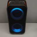 Portable Bluetooth Speaker: 240W Peak Powerful Loud Sound Deep Bass Wireless Boombox Large Subwoofer 15 Hours Battery Life Fast Charging with Led Light Show for Party Outdoor Camping Backyard (Black)