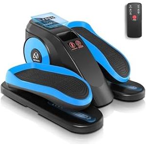 ANCHEER Under Desk Elliptical, Ellipse Leg Exerciser for Seniors Fully Assembled , Electric Seated Pedal Exerciser with Remote Control & 12 Adjustable Speed/Resistance