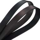maikun Mens Dress Leather Belt, 1.3'' Width Casual Black Belt for Men (Black) Size 45 (1150mm)