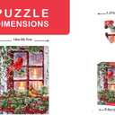 Springbok 500 Piece Jigsaw Puzzle for Adults - Together for Christmas Features a Pair of Cardinals on a Snowy Winter's Holiday Outdoor Scene Precision-Cut Puzzle Pieces Made in The USA (Multi)