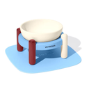 Vetreska Mist And Merlot Pet Bowl and Mat Set, Small