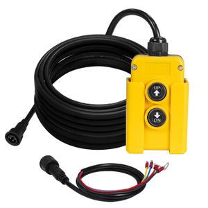 ECO-WORTHY 4 Wire Dump Trailer Remote Control Switch for Hydraulic Pump 12V DC for Lift Winch Dump Bed