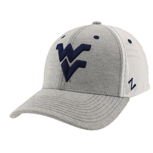 West Virginia Mountaineers Top of the World Trucker Adjustable Hat - Gray, Medium