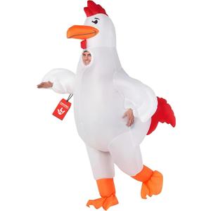Morph Inflatable Chicken Costume Adult, Blow Up Chicken Costume, Rooster Costumes, Blow Up Costumes for Adults