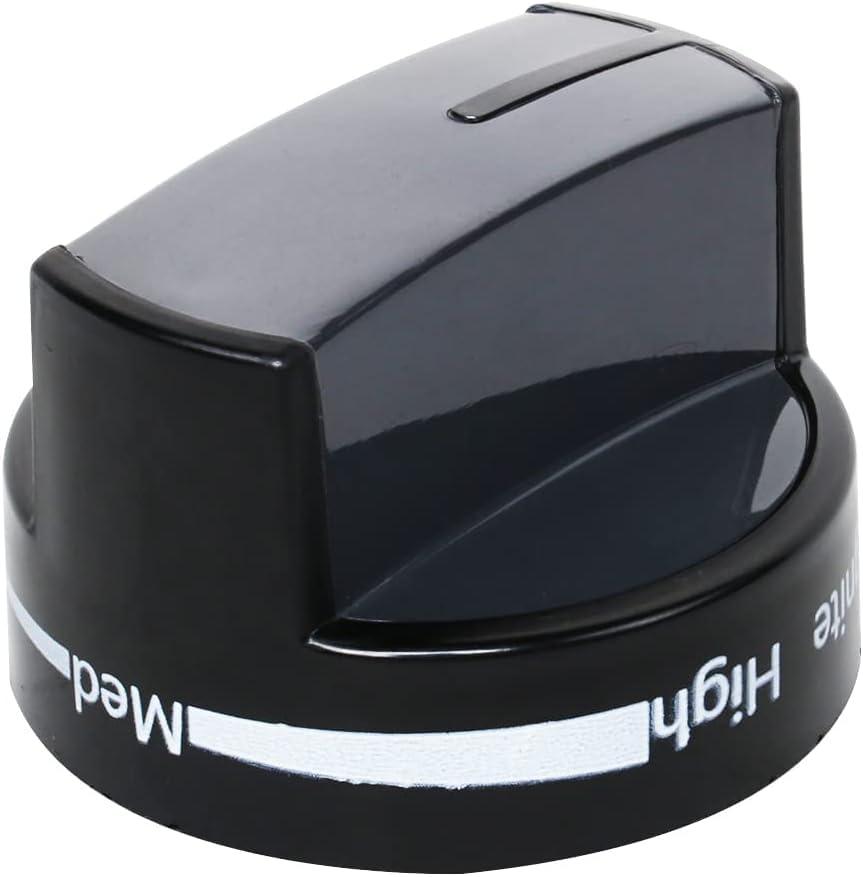 W10339442 Gas Stove Knob, Black Whirlpool Stove Parts Replacements fit for Whirlpool Range/Stove/Oven WPW10339442 PS3507188 (1 Pack)