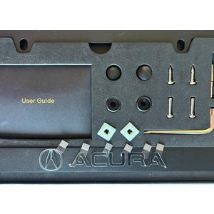 Honda Acura License Plate Frame - Matte Black Metal - 3D Letters - NEW JDM Style