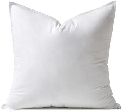 MIULEE 28x28 Down Alternative Pillow Insert Euro Decorative Throw Pillow 28 x 28 Inch Body Bed Sleeping Ultra Soft Fluffy Form for Sofa Couch Bed