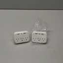 2 Pack Multi Plug Outlet Splitter with USB,Surge Protector Outlet Extender with 3 Wall Outlets 4 USB Wall Charger(2 USB C), ETL Listed,Small Outlet Adapter Plug Extender for Travel