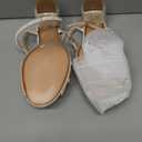 Goolita Pearl Heels For Women Mid Block Ankle Strap Heeled Sandals Round Open Toe Party Evening Bridal Shoes For Wedding Size 6