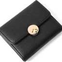 FALAN MULE Small Wallet for Women Card Holder RFID Vegan Leather Trifold Ladies Wallets with ID Window