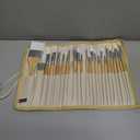Paint Brushes Set of 24 Pieces Wooden Handles Brushes with Canvas Brush Case, Professional for Oil, Acrylic and Watercolor Painting