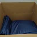 Lesure Outdoor Waterproof Dog Bed for Large Dogs, Orthopedic Egg Crate Foam Pet Bed with Oxford Fabric Surface and Removable and Durable Cover, Machine Washable, 36''x27'', Navy