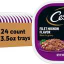 Cesar Filets in Gravy Adult Wet Dog Food, Filet Mignon Flavor, 3.5 oz. (24 Count, Pack of 1)