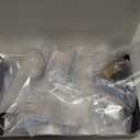 Asidrama 10 Pack Matte Black and Champagne Bronze Kitchen Cabinet Knobs Dresser Knob Drawer Knobs Cabinet Hardware Zinc Knob for Dresser Drawers (Single Hole Knob)