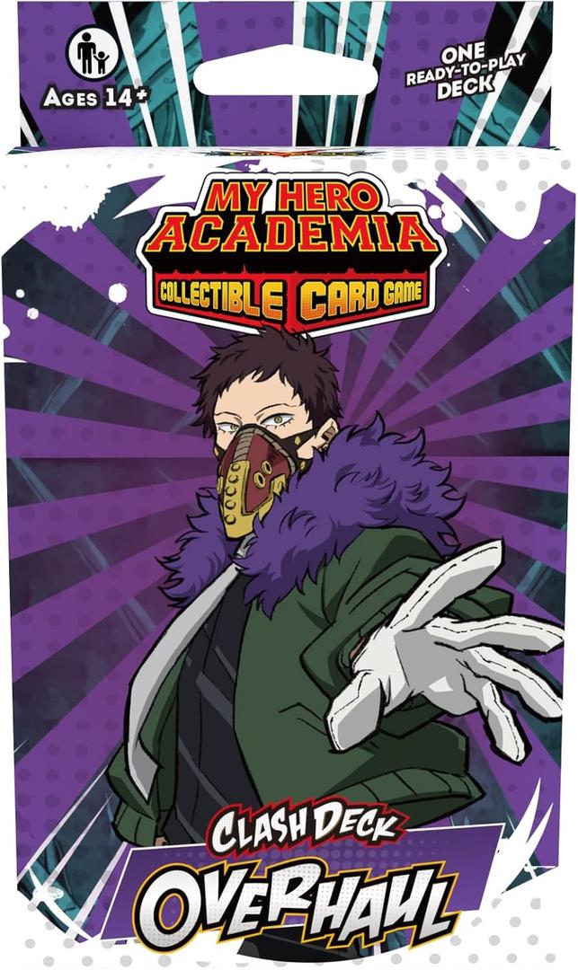My Hero Academia Collectible Card Game Series 5: Clash Deck Overhaul - Ready to Play Out of The Box, 51 Card Deck & Playmat, MHA