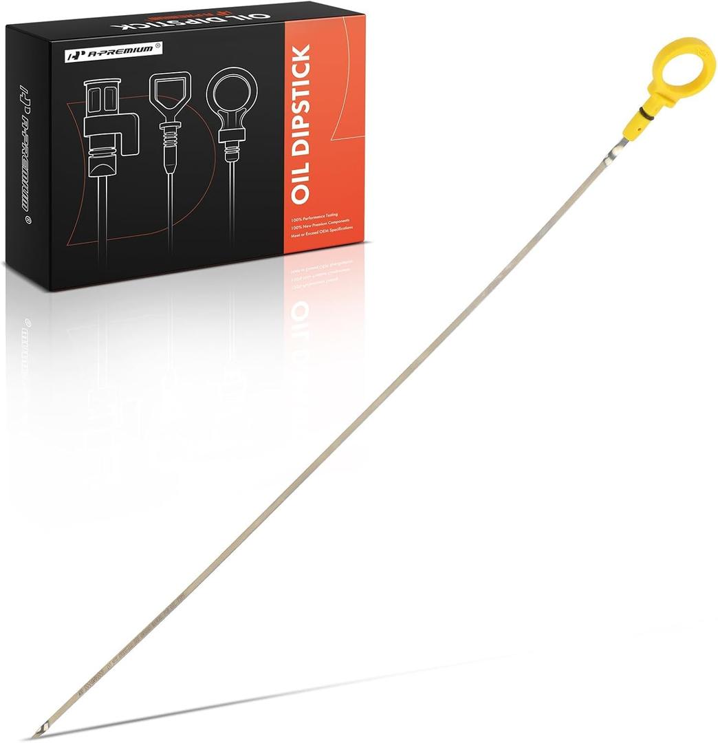 A-Premium 4.0L 6 Cyl Engine Oil Dipstick Compatible with Jeep Grand Cherokee 1996-2004, Cherokee 1996-2001, TJ/Wrangler 1997-2006, Engine Oil Measuring Rod Dip Stick