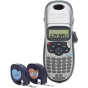 Dymo LetraTag LT-100H Label Maker Starter Kit | Handheld Label Maker Machine | with Paper & Clear Plastic Label Tape | Ideal for Office or Home