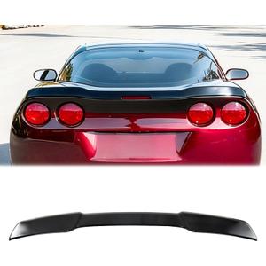 Gloss Black Rear Spoiler Wing Compatible with Corvette C6 2005-2013, Turnk Spoiler for C6