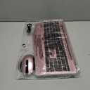 Wireless Keyboard and Mouse Backlits, Wrist Rest, LED Mouse, Rechargeable Ergonomic Keyboard with Phone Holder, Silent Light Up Combo for Computer, Mac, PC, Laptop, Chromebook (Rose Gold)