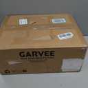 Garvee 20" Ceiling Fans with Lights and Remote Black Metal Acrylic