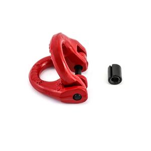 QWORK G80 Alloy Steel Hammerlock Coupling Link Connecting Link, 5/16", 2 Pack, Red, 4400 lbs Load Limit